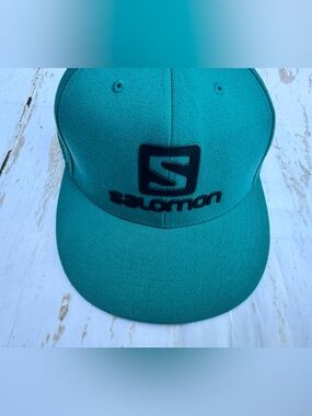 Salomon Men's Teal Baseball Cap with Black Logo